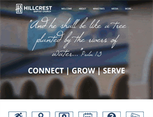 Tablet Screenshot of hillcrestbaptist.cc