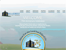Tablet Screenshot of hillcrestbaptist.net